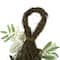 24" Pumpkins & Berries Artificial Fall Harvest Twig Teardrop Swag